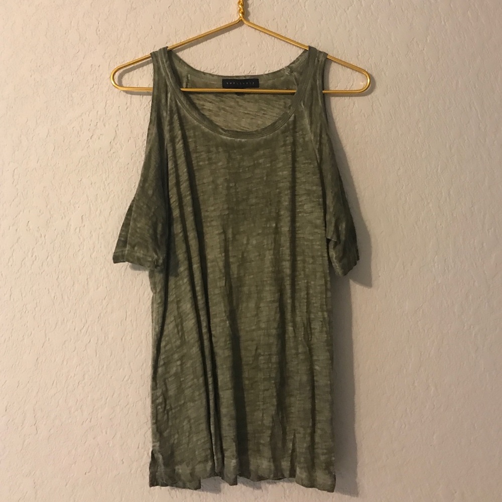 Army green shirt